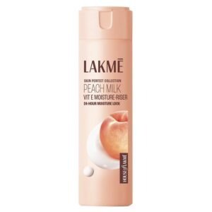 LAKMÉ Peach Milk, Light Weight Moisturizer, 120Ml Lotion, For Soft Glowing Skin, With Vitamin C, E & Peach Milk Extract, 12Hr Moisture Lock, Non-Oily, Non-Sticky Face Cream