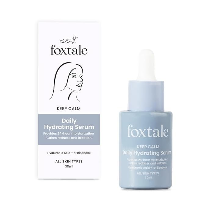 FoxTale Hyaluronic Acid Serum For Plump,Glowing Skin With Vitamin B5,Betaine|Intense 24-Hour Hydration,Brightening|Reduction In Fine Lines&Inflammation|For Dry,Sensitive Skin|Men&Women - 30 Ml - Image 2