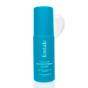 Foxtale 2% Salicylic Acid Face Wash for Oily & Acne Prone Skin, Controls Oil & Kills Acne Causing Bacteria, Acne Control Cleanser for Men & Women - 100 ml