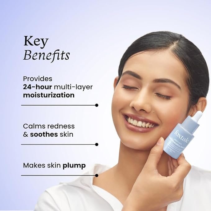FoxTale Hyaluronic Acid Serum For Plump,Glowing Skin With Vitamin B5,Betaine|Intense 24-Hour Hydration,Brightening|Reduction In Fine Lines&Inflammation|For Dry,Sensitive Skin|Men&Women - 30 Ml - Image 5