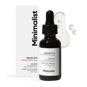 Minimalist Anti-Acne 2% Salicylic Acid Face Serum for All Skin Types | Reduces Blackheads,Oiliness, Excess Oil & Bumpy Texture | BHA Based Exfoliant | 30 ml