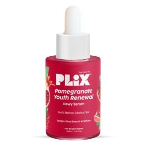 LIX - THE PLANT FIX Pomegranate 0.6% Retinol & 0.2% Bakuchi Oil Face Serum (30 ml) | For Reverse Aging | Reduces Fine Lines & Wrinkles | For Men & Women | 100% Vegan