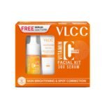 VLCC Vitamin C Serum Facial Kit 58g for Skin Brightening, Fades Spots and Dullness Skin Brightening Facial at Home Vitamin C Hyaluronic Acid Ferulic Acid