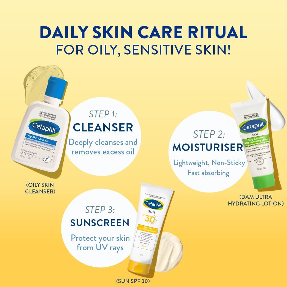 Cetaphil Sun Spf 30 Sunscreen Gel, White, Hydrate & Nourish With Chemical Free Sun Protection,100 ml - Image 2