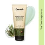 Quench Dandruff Control Scalp Scrub With Tea Tree Extracts | Eliminates Dandruff, Flakes & Itchiness | Clears Scalp Of Dead Skin & Oil Buildup | Made In Korea (200Ml)