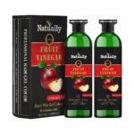 NATUALLY Fruit Vinegar Black Gel Hair Color for Men & Women | Ammonia-Free | Quick 10-Minute Color | Pack of 1 (Black, 500ml Each, Total 1000ml)