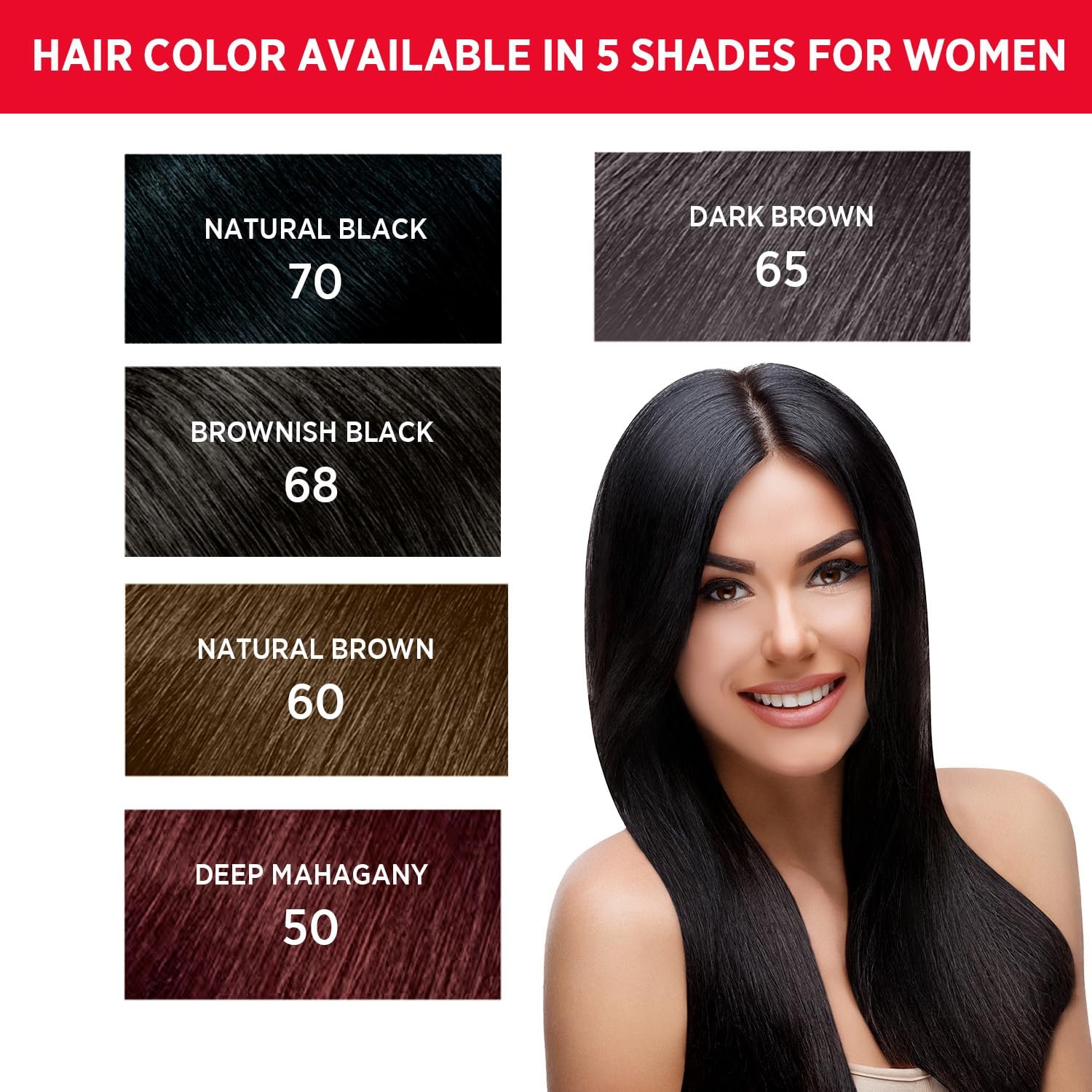 Revlon Top Speed Hair Color for Women Natural Black | Ginseng Root Extract and Mother of Pearl | 100% Grey Coverage in 5 Minutes | Ammonia Free, Easy Application and Intense Conditioning - Image 3