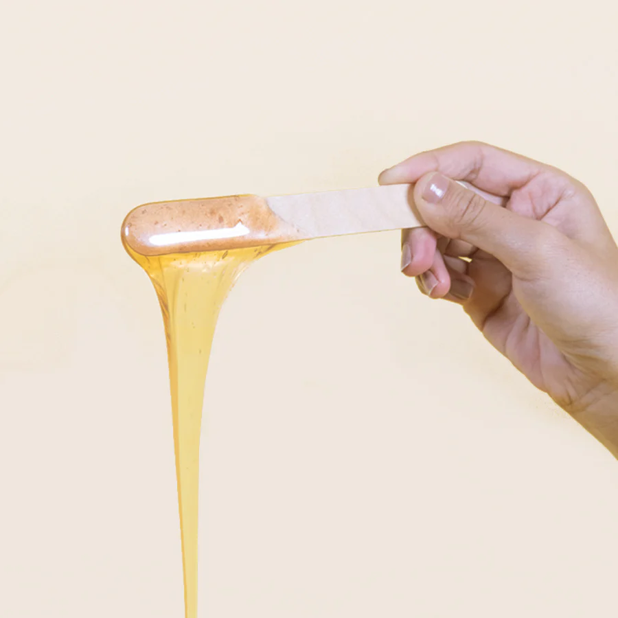 Honeybee Pure Hot Sugar Wax | For Legs, Arms, Underarms, Bikini | At Home Quick and Easy Hair Removal | For Sensitive Skin | 600 Gm - Image 2
