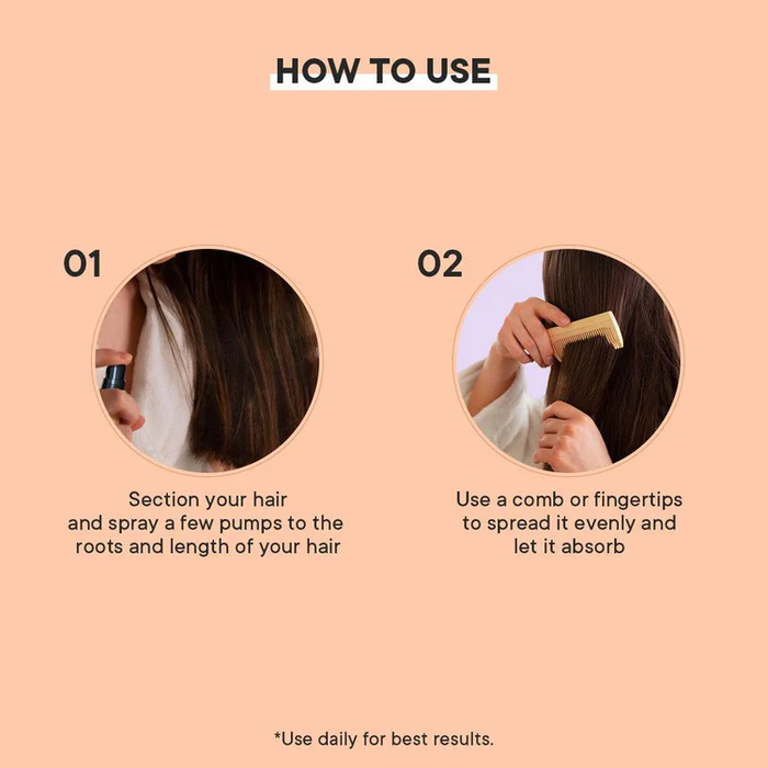 Quench Pollution Rescue Hair Mist With Quinoa Protein & Ceramides | Smoothes Frizz, Tames Flyaways & Repairs Hair Damage | Adds Shine | Made In Korea (100Ml) - Image 6