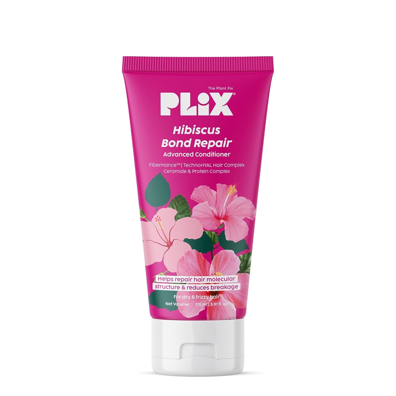 The Plant Fix Plix Hibiscus Bond Repair Advanced Conditioner | Repairs Hair Molecular Structure & Reduces Breakage With Fiberhance & Technohyal Hair Complex | 175Ml, All, 1 Count - Image 2