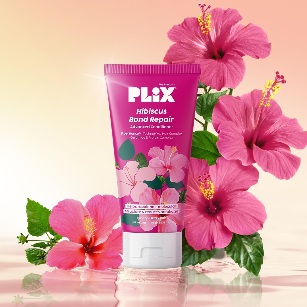 The Plant Fix Plix Hibiscus Bond Repair Advanced Conditioner | Repairs Hair Molecular Structure & Reduces Breakage With Fiberhance & Technohyal Hair Complex | 175Ml, All, 1 Count