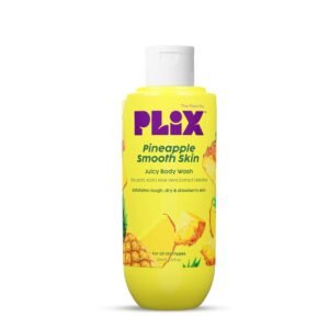 The Plant Fix Plix Pineapple 5% Lactic Acid Exfoliating Body Wash For All Skin Types, Paraben-Free Shower Gel, For Dry, Rough & Strawberry Skin, 236 Ml