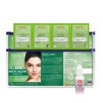 VLCC Salon Series Insta Glow Facial Kit (6 Facials) - 240g + 12ml | Fights Premature Ageing | Youthful Glow Facial Kit with Saffron & Berberry | Anti-Microbial and Complexion Brightening