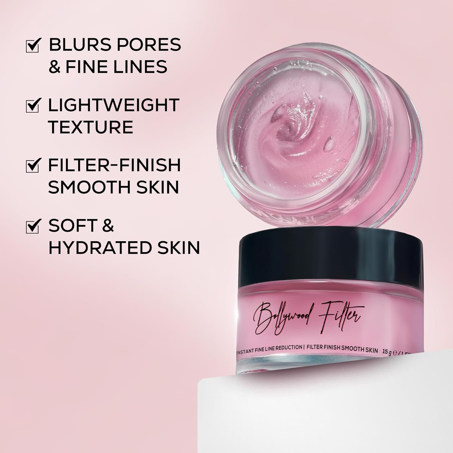 RENEE Bollywood Filter Face Primer 15gm| for a Flawless & Smooth Skin| Blurs Fine Lines, Wrinkles & Pores Instantly| Hydrating, Lightweight & Non-sticky| Cruelty-free - Image 4