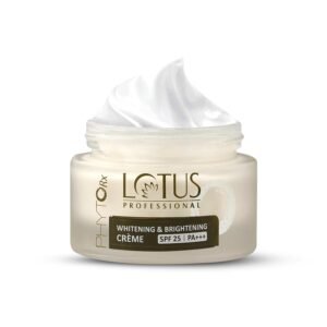 Lotus Professional PhytoRx Whitening Face Cream, SPF 25 PA+++ | Fights Dullness and Provides Radiant Glow | Hydrating and Moisturising| Normal, Oily, Dry, Combination Skin| No Toxic Chemicals| 50g