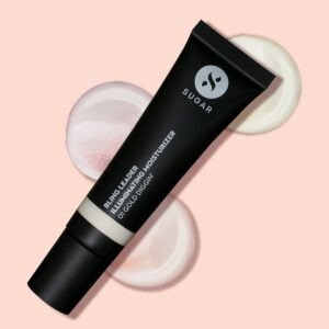 SUGAR Cosmetics Bling Leader Illuminating Moisturizer | Strobe Cream with Vitamin E | Lightweight | Protects against Pollution | 50ml - 01 Gold Diggin