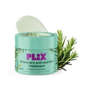 PLIX - THE PLANT FIX Rosemary Anti-Hair Fall Treatment Advanced Hair Mask With 3% Rosemary Extract, Ceramides & Plant Keratin | Hair Mask For Dry And Frizzy Hair| 200 Gram