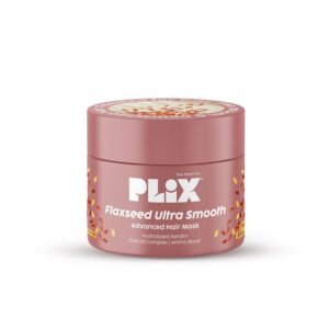 PLIX THE PLANT FIX Flaxseed Keratin Smoothening Mask for Deep Nourishment & Salon-Like Shine | Plant Keratin PF | Flaxseed Oil | Softer, Smoother Hair | For Men & Women
