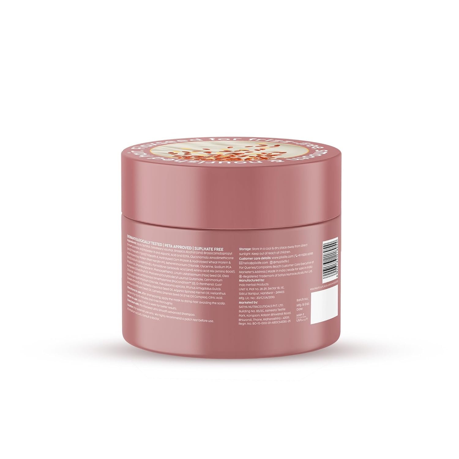 PLIX THE PLANT FIX Flaxseed Keratin Smoothening Mask for Deep Nourishment & Salon-Like Shine | Plant Keratin PF | Flaxseed Oil | Softer, Smoother Hair | For Men & Women - Image 2