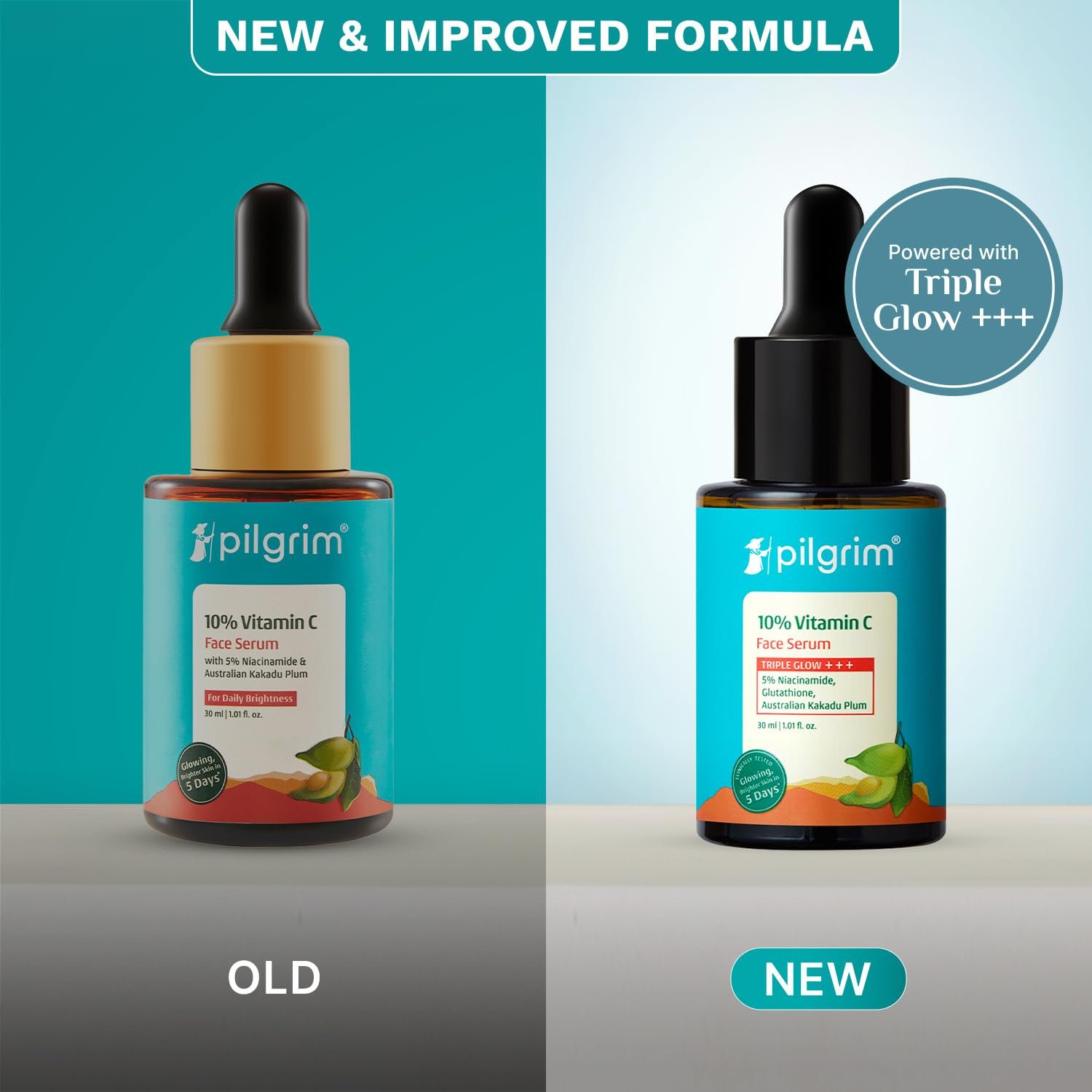 Pilgrim 10% Vitamin C Serum 30ml for Glowing Skin|With 5% Niacinamide, Hyaluronic & Glycolic Acid|Fades Dark Spots, Pigmentation|For All, Oily, Combination, Normal Skin |Beginner Friendly - Men, Women - Image 10