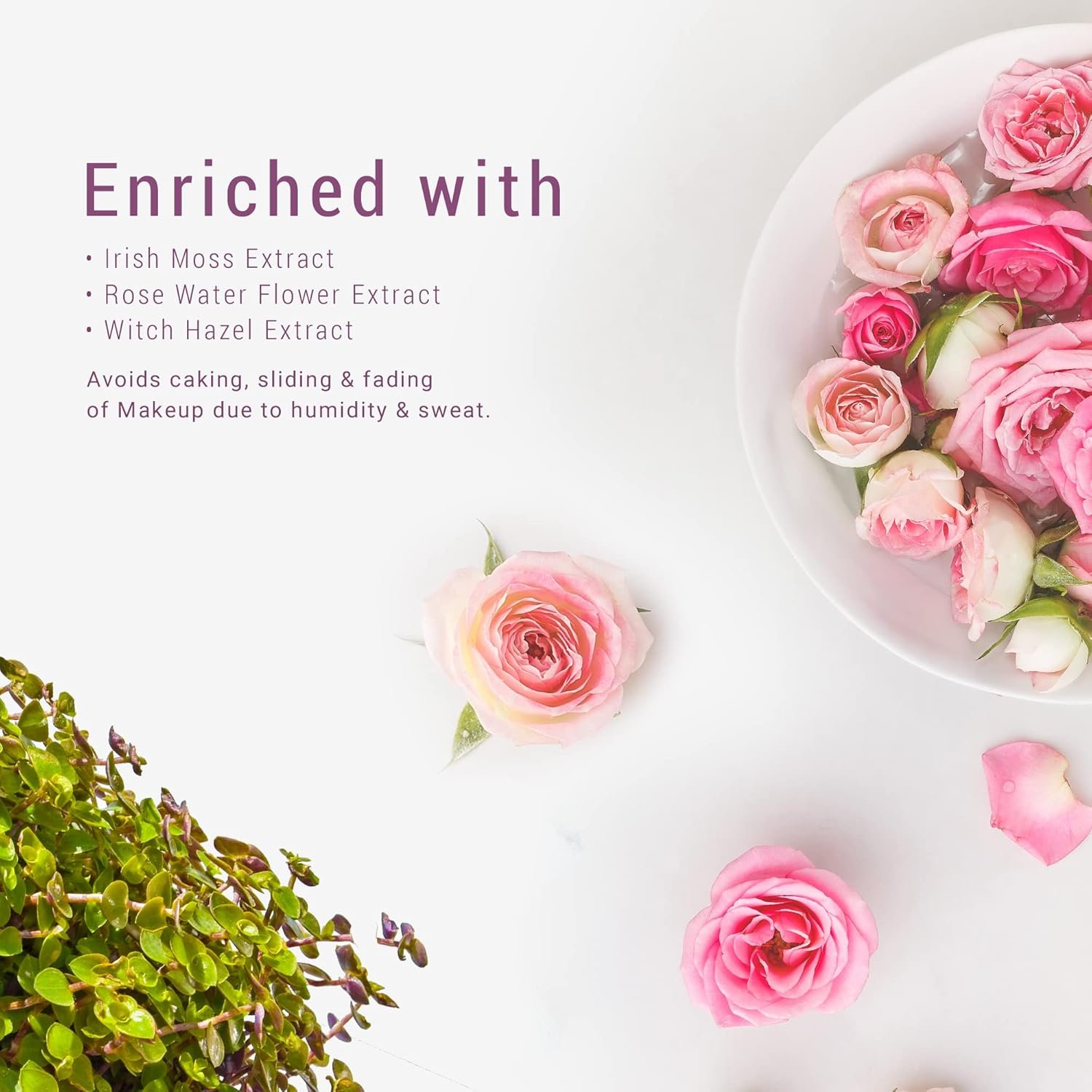 Lotus Makeup Ecostay Finishup Makeup Fixer | Enriched With Irish Moss, Rose Water And Hazel Extract | Oil Free | Long Lasting Hold | Weightless | All Skin Types | 70ml - Image 4