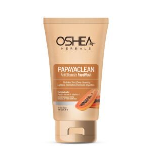 Oshea Herbals Papayaclean Anti Blemishes Face Wash for Women & Men | Removes Impurities & Lightens Blemishes | Boost Hydration & Brightens Skin | Enriched with Vitamin E & Papaya | All Skin Types 150g