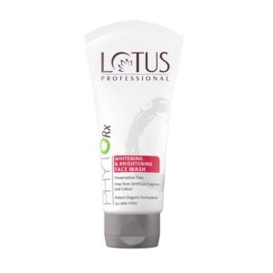 Lotus Professional PhytoRx Whitening Brightening Preservative Free Face Wash | Pore Refining Brightening | Cleanser for Glowing skin | Cleanser for Normal to Dry Skin| Oil Free | For Women & Men | 80g
