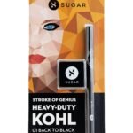 SUGAR Cosmetics Stroke Of Genius Heavy-Duty Kohl with Sharpner | Long Lasting, Smudge Proof & Waterproof Kajal Pencil | Matte Finish | 1.2gm - 01 Back To Black (Black)