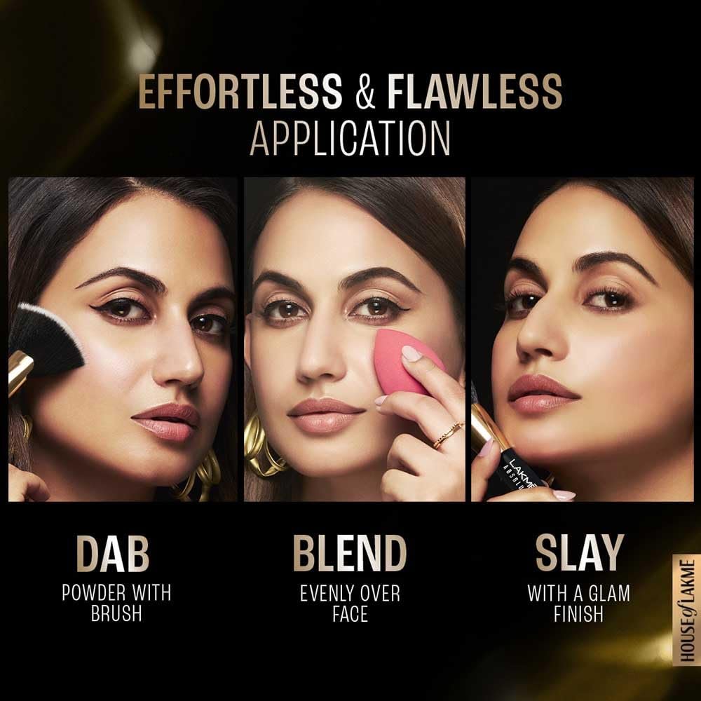 Lakme Forever Matte Face Powder, Matte Finish, Oil Cointrol, for rosy glow, Warm Pink, 40g - Image 8