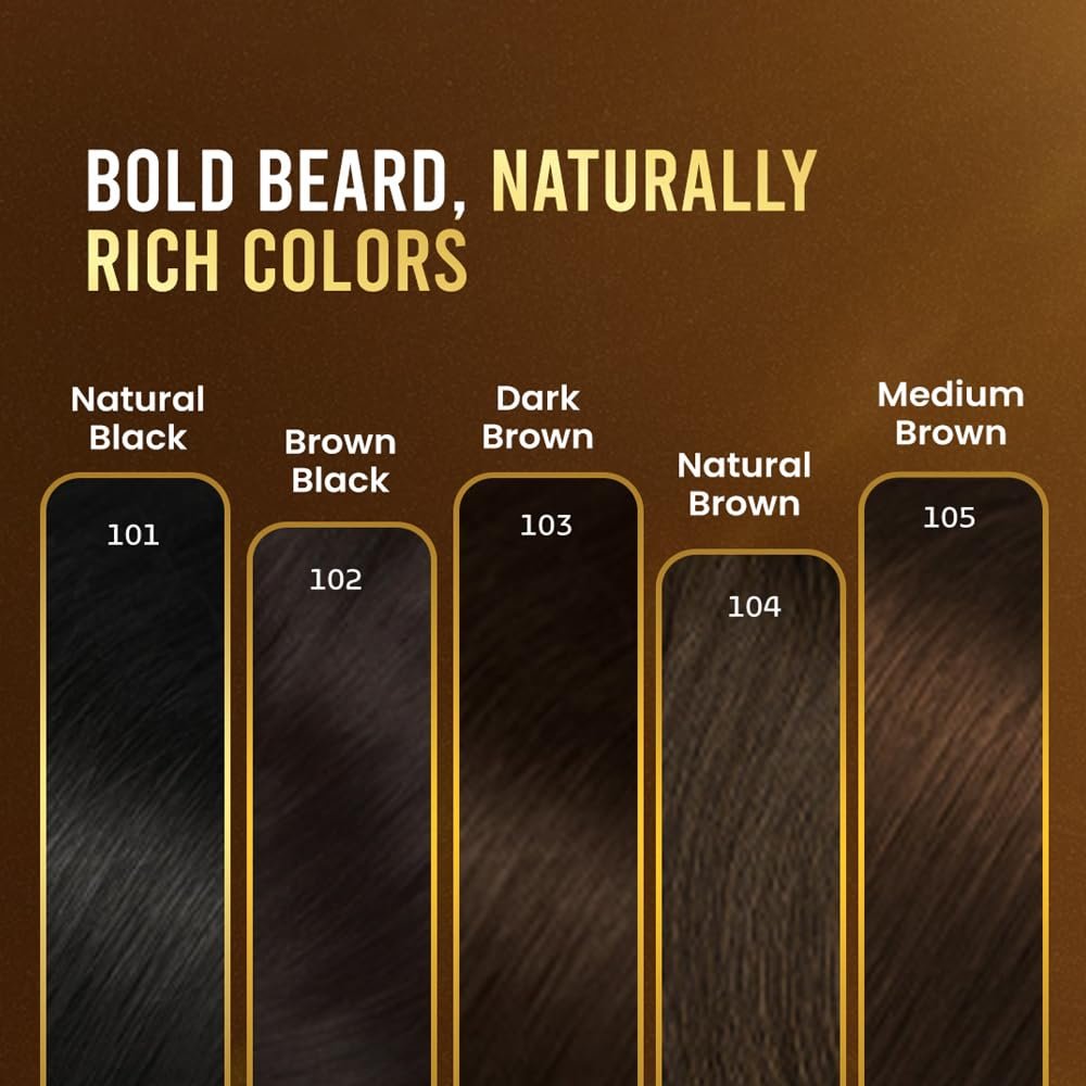 Bigen Men's Beard Color, 40g - Brownish Black B102 - Image 6