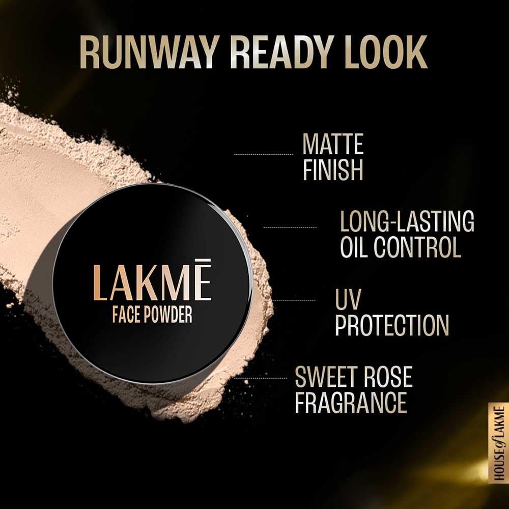 Lakme Forever Matte Face Powder, Matte Finish, Oil Cointrol, for rosy glow, Warm Pink, 40g - Image 5