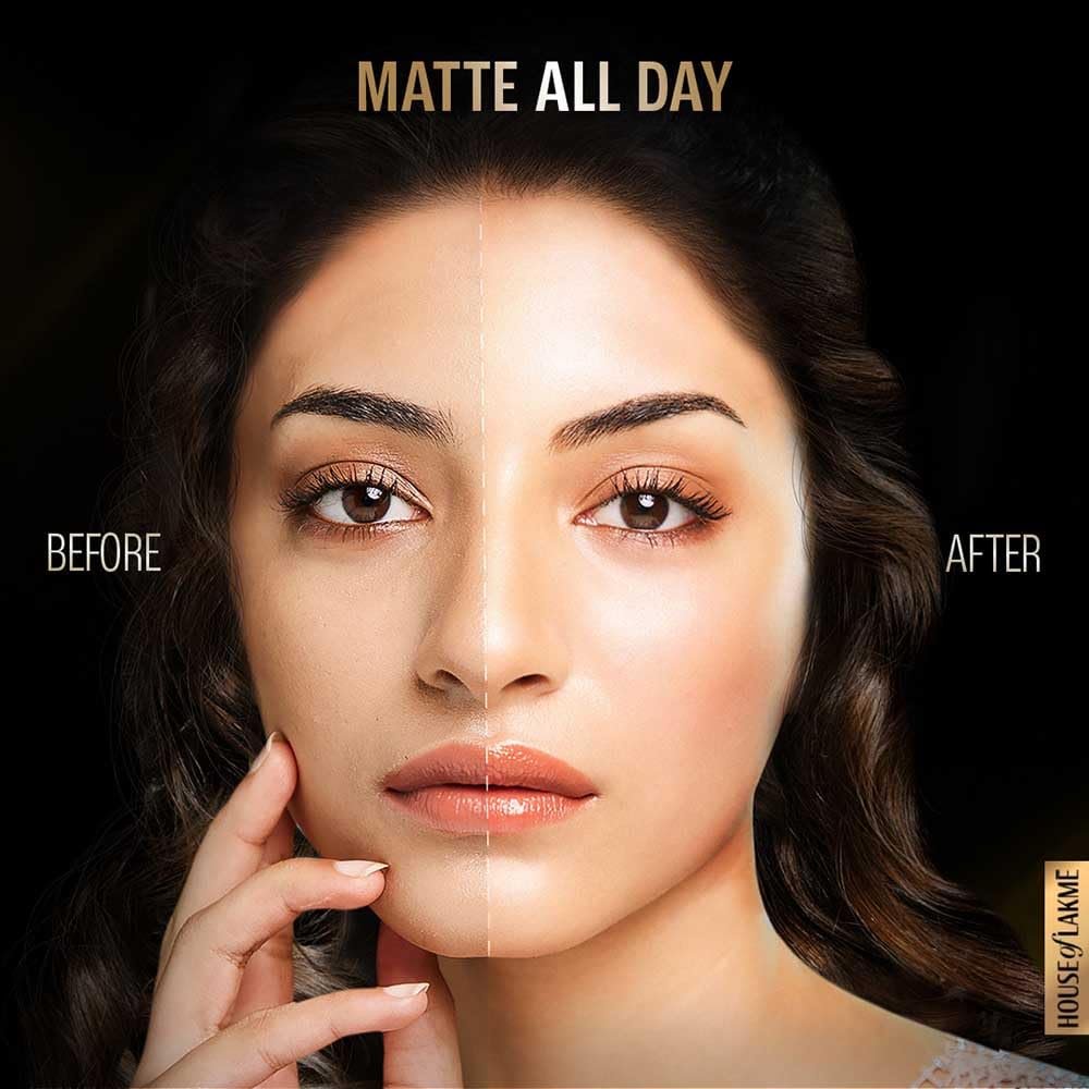 Lakme Forever Matte Face Powder, Matte Finish, Oil Cointrol, for rosy glow, Warm Pink, 40g - Image 4