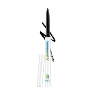 Mamaearth Long Stay Kajal Black Retractable Waterproof Pencil, With Vitamin C & Chamomile, Charcoal Black, Matte Finish - 0.35 g