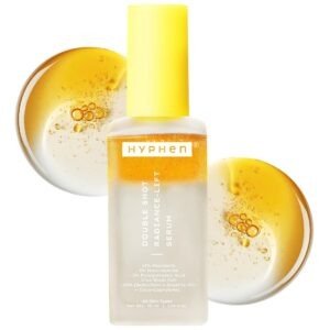 Hyphen 18% Brightening + 20% Collagen Face Serum | Double Shot Serum with 11% Mandarin 5% Niacinamide 2% PGA & Bakuchiol | Summer Skincare | Brightening, Hydrating & Collagen Boost for Dry Skin - 50ml