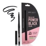 SWISS BEAUTY You & Eye Power Black Pencil Kajal | Waterproof & Smudge-Proof | 24 Hour Stay | Matte Finish Black Kajal | 0.30gm