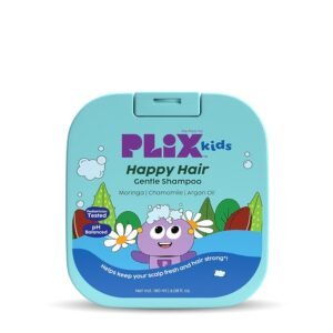 PLIX Kids Happy Hair Gentle Shampoo for 2+ Years Kids | Clinically Tested for Gentle Care | Moringa Seed Oil, Chamomile, Argan Oil, Aloe Vera | No Parabens or Sulfates | 180 ml