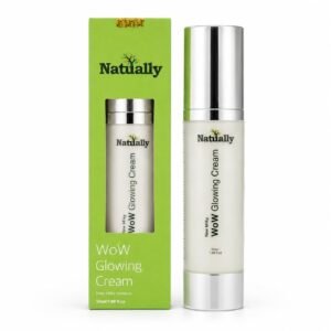 Organic WoW Skin Glow Whitening Face Cream 50g Brightening and Moisturizing Cream for Dark Spots Uneven Skin Tone Hyperpigmentation and Radiant Glowing Skin for Men and Women
