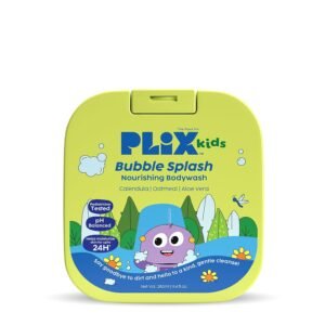 Plix Kids Bubble Splash Nourishing Body Wash | Gentle cleansing without dryness | 24-hour hydration | Strengthens skin barrier & soothes sensitive skin | Sulfate-free & dermatologically tested | 280ml